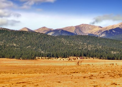 Sangre de Cristo Mountains, north-central New Mexico, as seen from US Route 64